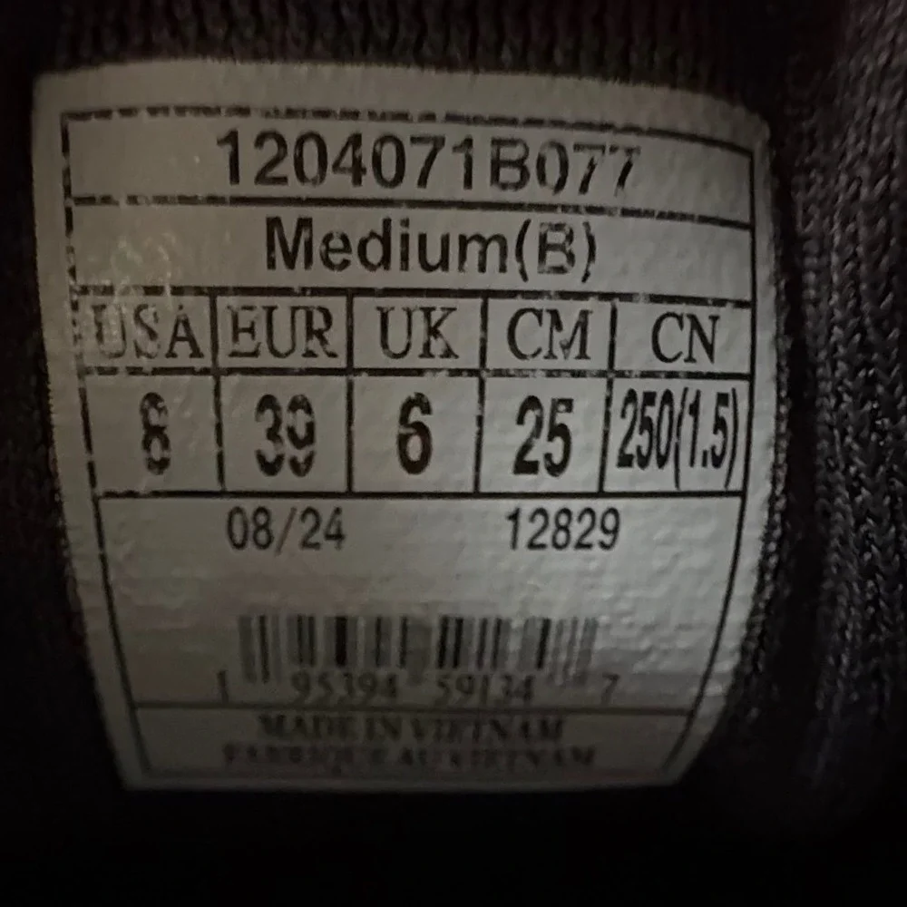 Brooks Ghost 16 Women's Size 8 Black White Pink Running Shoes (1204071B077)